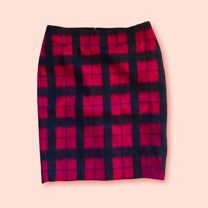 Talbots Plaid Blend Wool Skirt